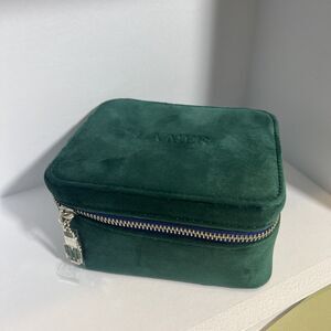 New La Mer Velvet Zip Bag Cosmetic Box + Charm